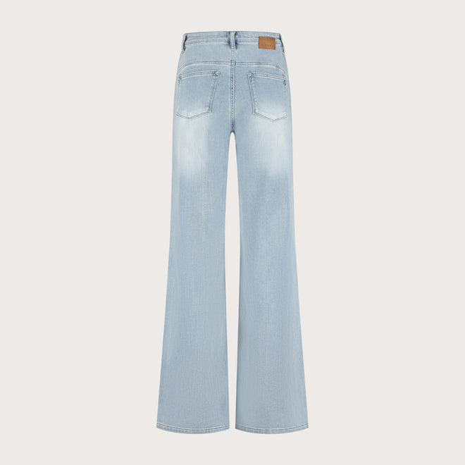 Ana Flared Pocket | Smooth blue