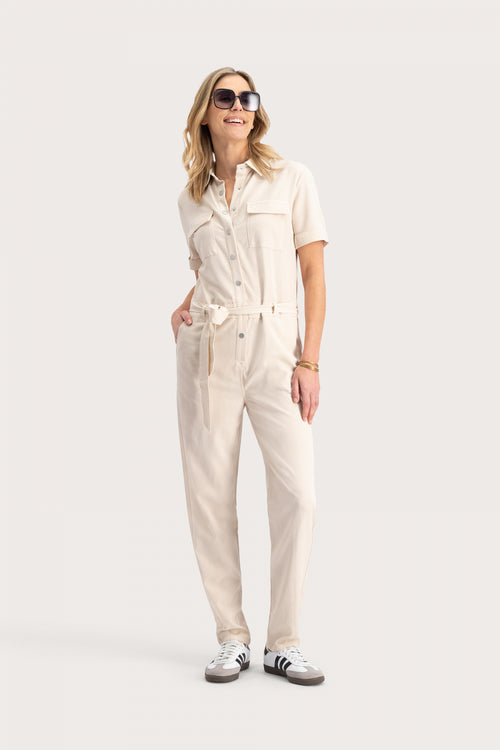 Barca Jumpsuit | Ivory Cream