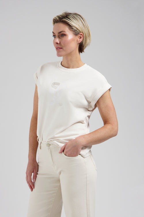 Bella T-shirt Soft white
