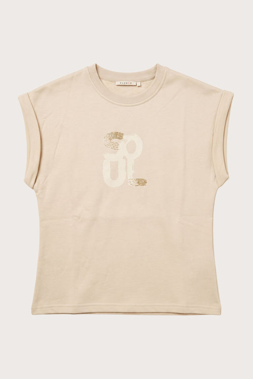 Bella T-shirt Urban taupe artwork soul