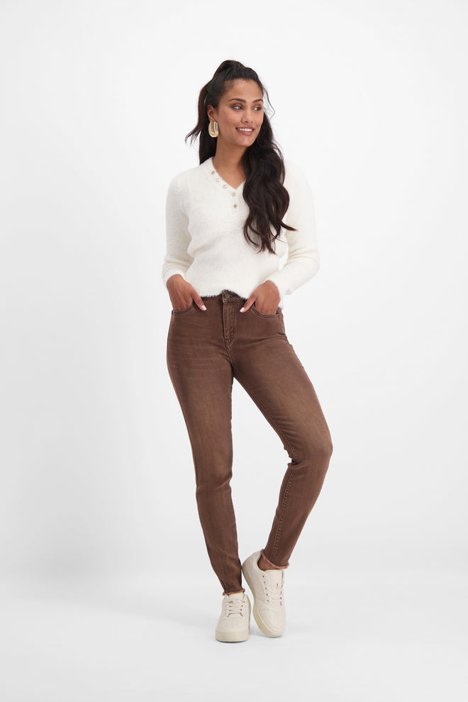 Bobbi Slim Fit | Burn Brown