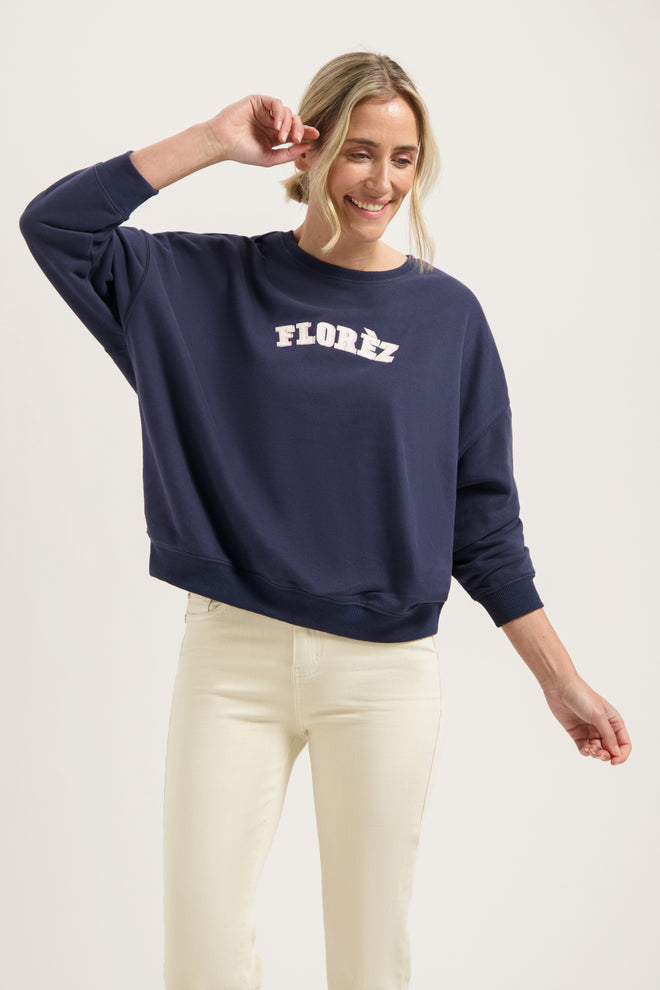 Noe Sweater | Navy Blue
