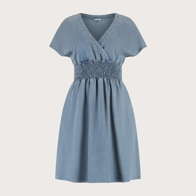 Cati dress Mid Blue Maxi Jurk