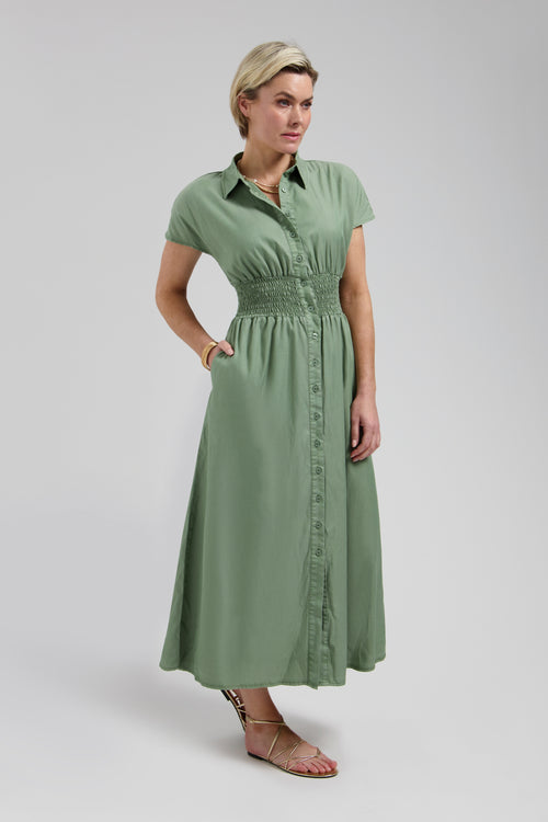 Estelle Dress | Olive Green