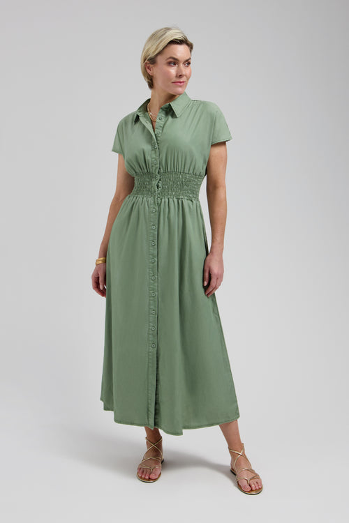 Estelle Dress | Olive Green