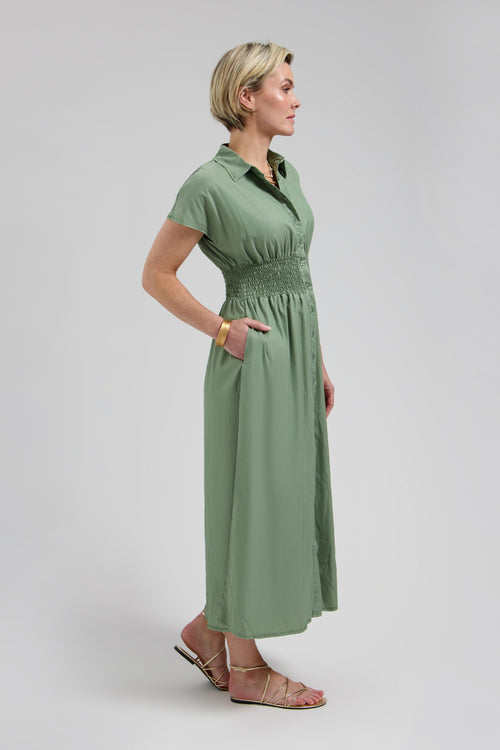Estelle Dress | Olive Green