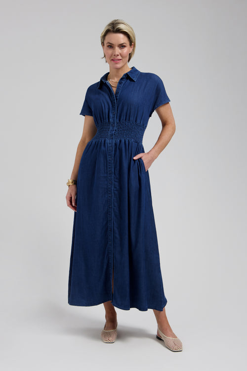 Estelle Dress | Indigo Blue