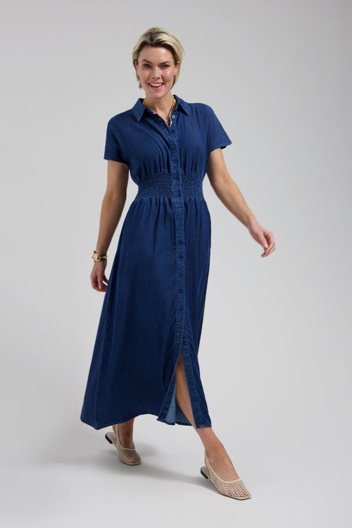 Estelle Dress | Indigo Blue