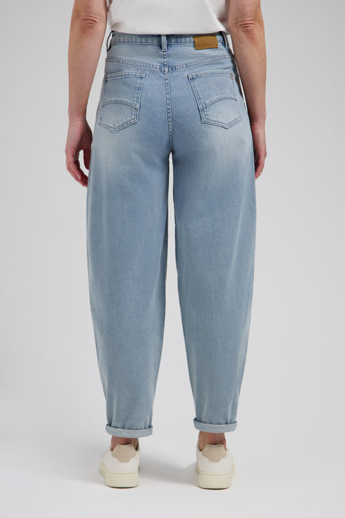 Fani barrel jeans | Mid Blue
