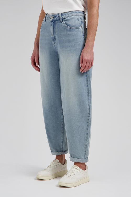Fani barrel jeans | Mid Blue