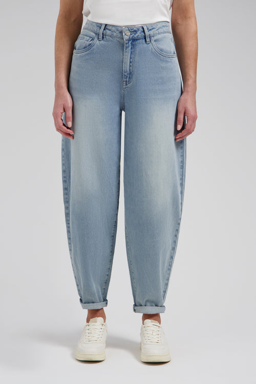 Fani barrel jeans | Mid Blue