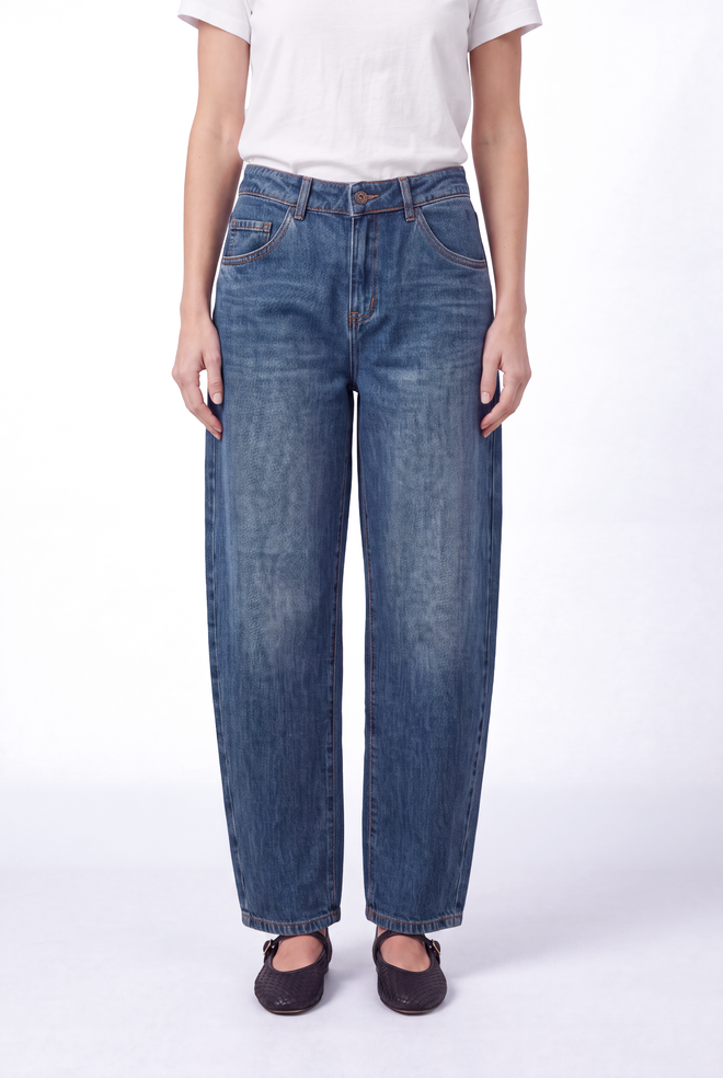 Floor Jeans barrel fit in rain blue