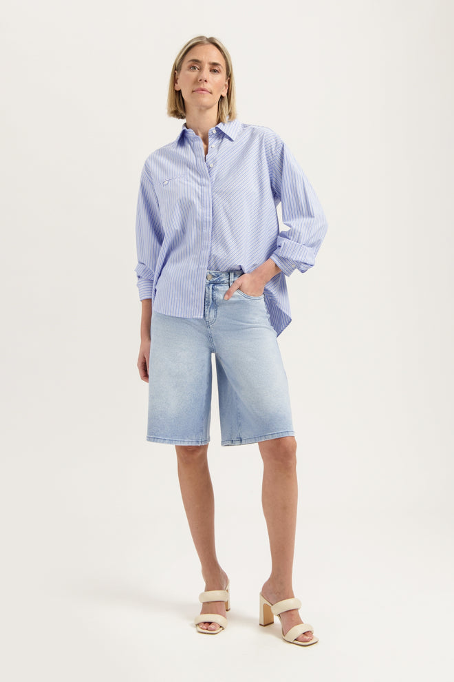 Florèz Bermuda | Bleached Denim