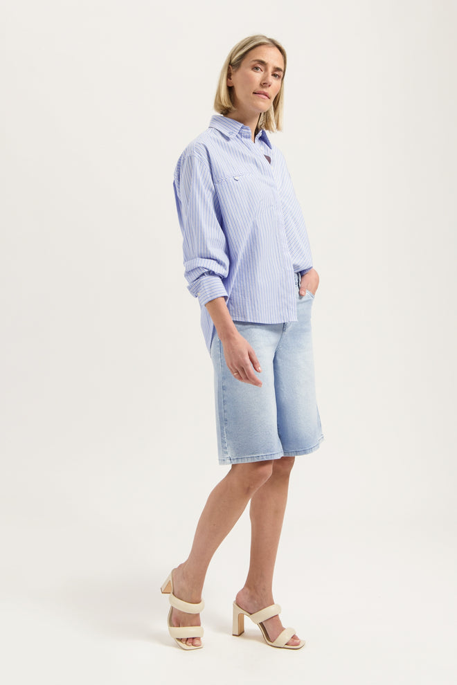 Florèz Bermuda | Bleached Denim