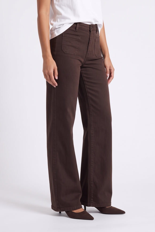 Ana Flared Pocket | Dark Brown