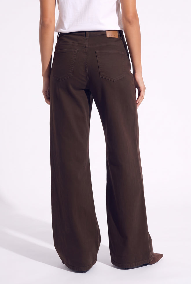 Ana Flared Pocket | Dark Brown