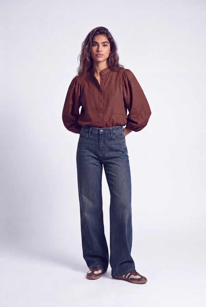Bibi Blouse | Russet Brown