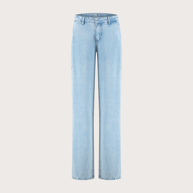 Georgie trouser straight fit Light Blue