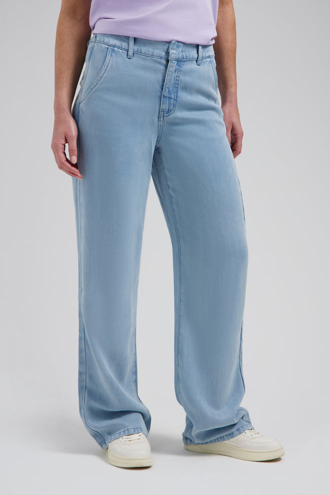 Georgie trouser straight fit Light Blue