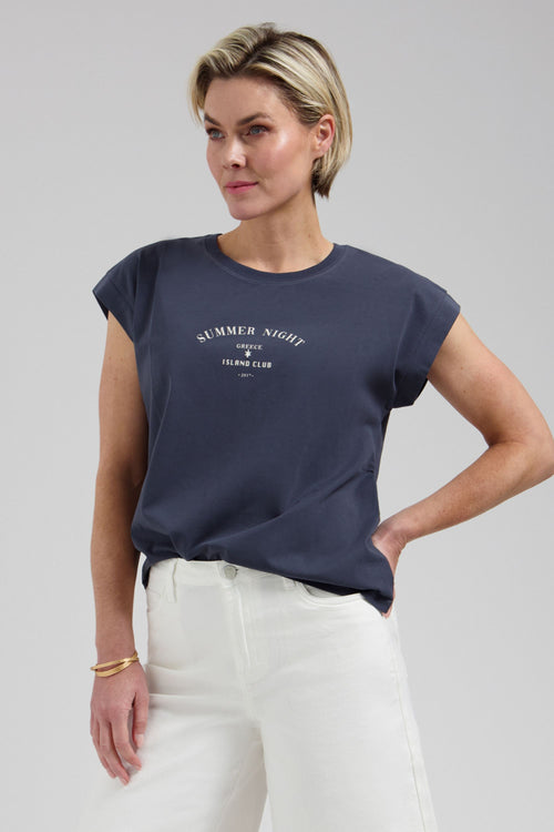 Illios T-shirt Navy Blue