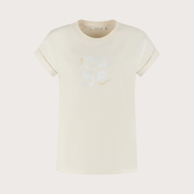 Bella T-shirt | Soft white