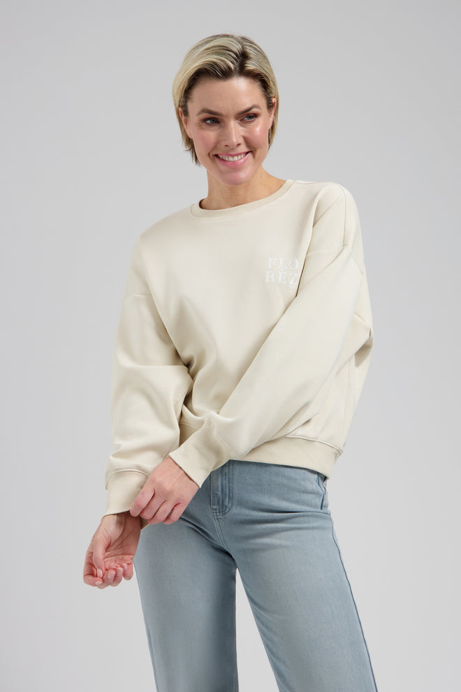 Ivy Sweater Soft white Licht Oversized Fit