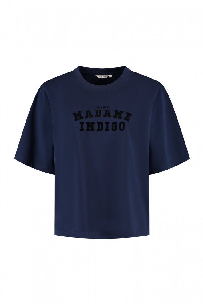 Je suis T-Shirt | Blue - Black texted