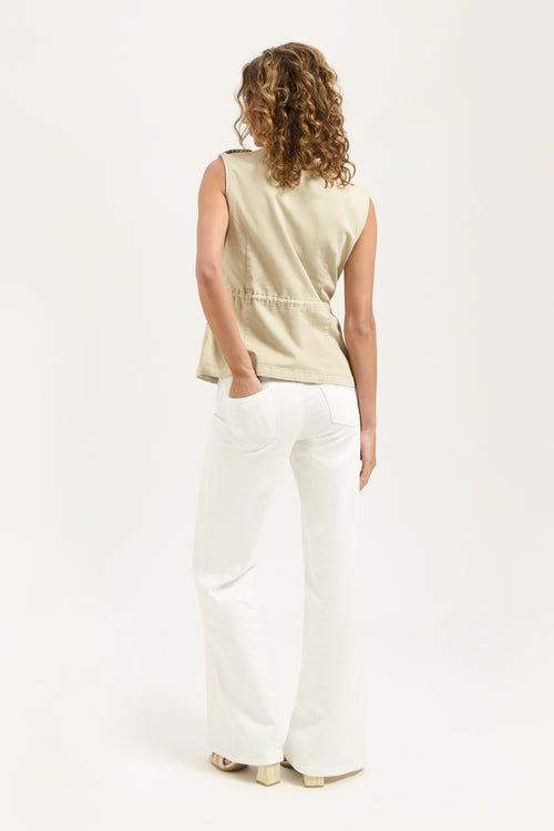 Ana Flared Pocket | Off White