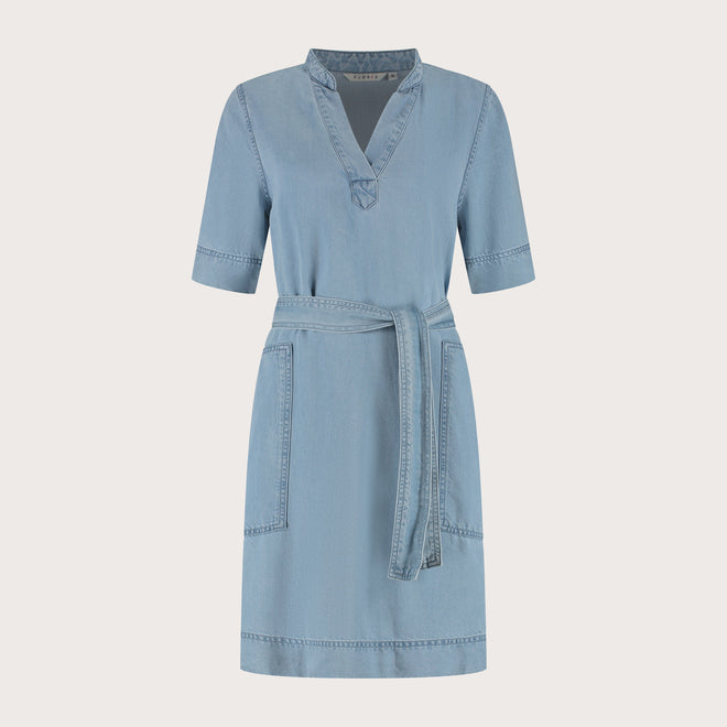 Kayley Dress Light blue midi-jurk