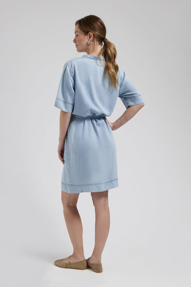 Kayley Dress Light blue midi-jurk