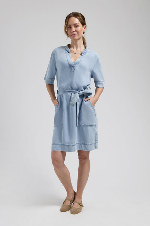 Kayley Dress Light blue midi-jurk