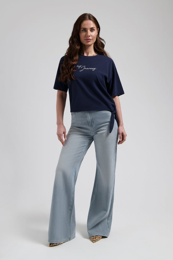 Leonora T-shirt | Navy Blue
