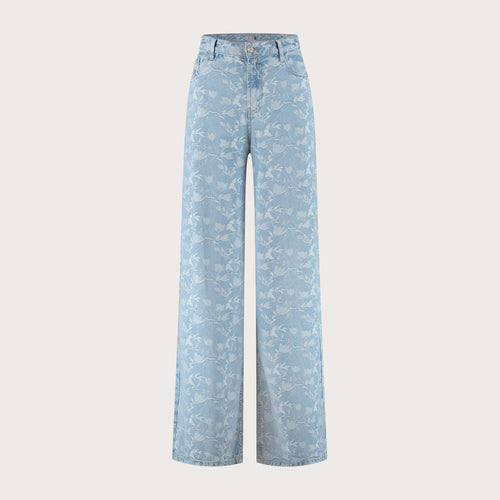 Liv Wide leg | Plaited blue