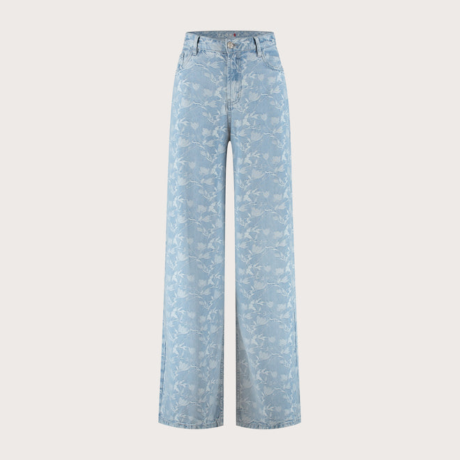 Liv Wide leg | Plaited blue