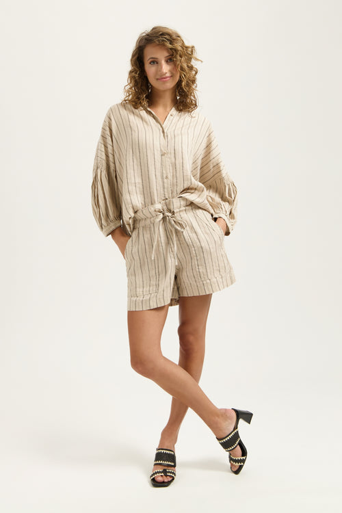 Lona Short | Natural Stripe