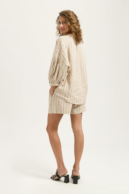 Lona Short | Natural Stripe