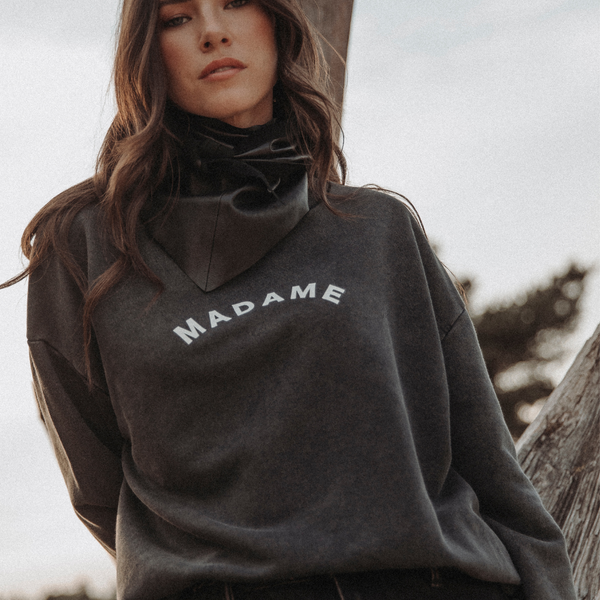Madame Sweater in Washed Grey van Florèz