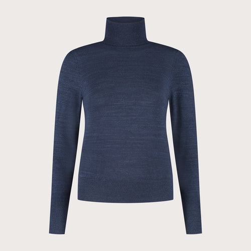 May turtleneck | Navy Blue