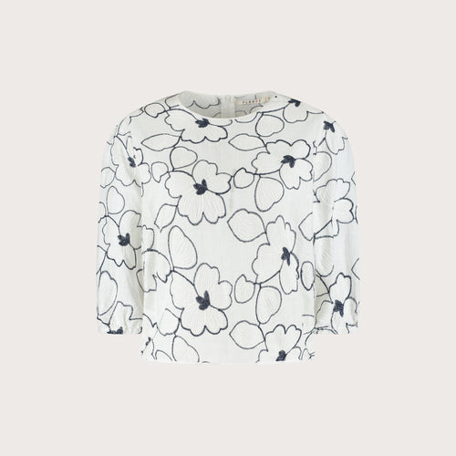 Medy blouse | Flower White
