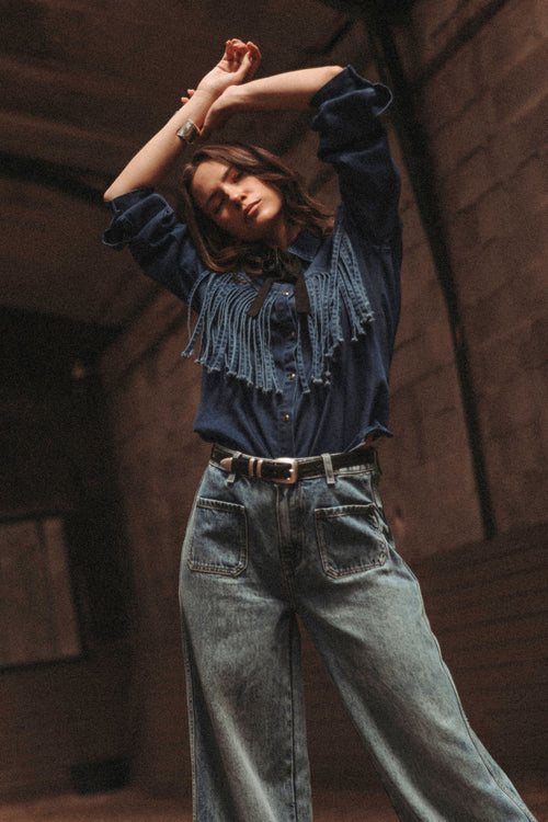 Blaster Blouse | Pure Blue