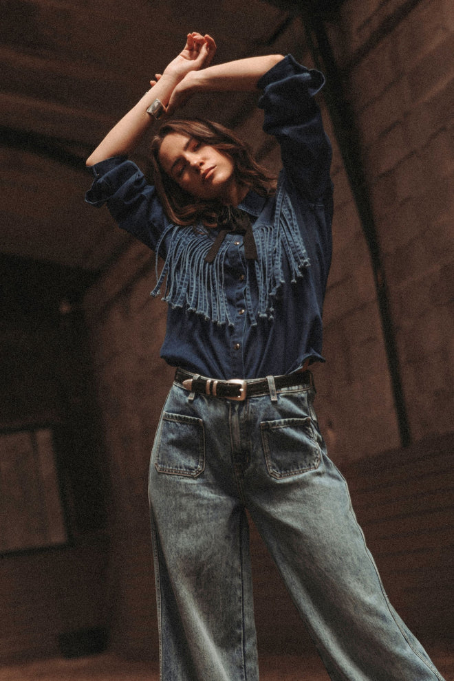 Blaster Blouse | Pure Blue