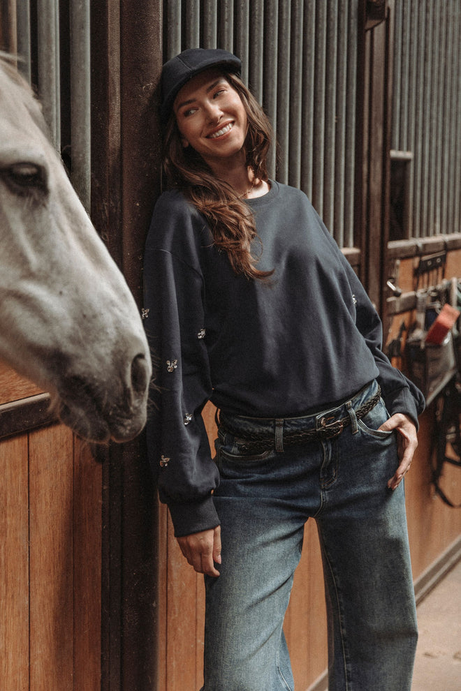 Anais Sweater | Navy Blue