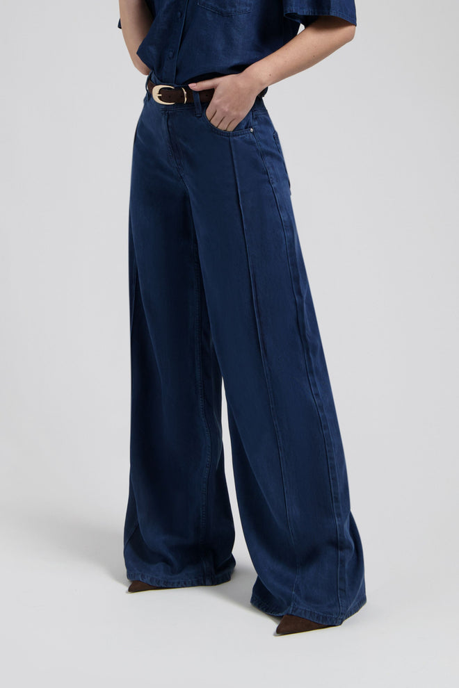 Riley Wide Leg Dark indigo 