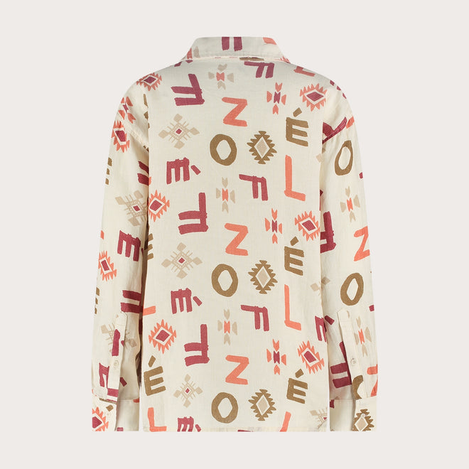 Lona Blouse | Letter Print