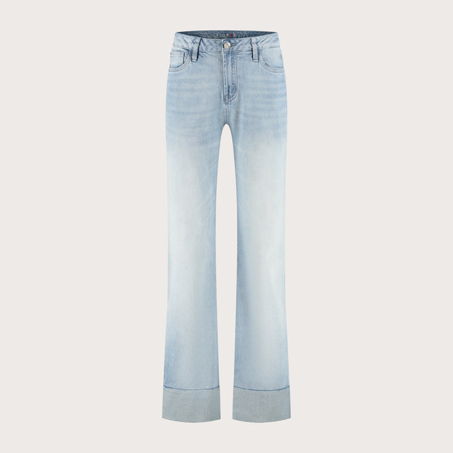 Sophie straight Roll-up | Crystal blue