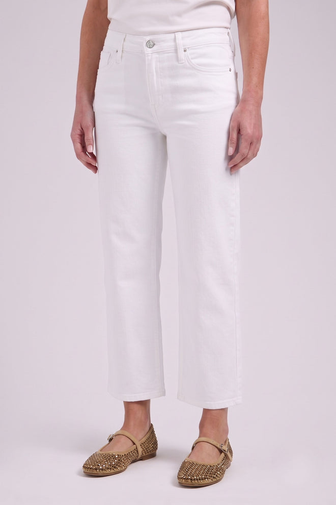 Sophie straight fit jeans cropped White