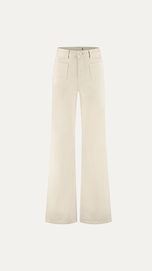 Ana Flared Pocket | Wisper White