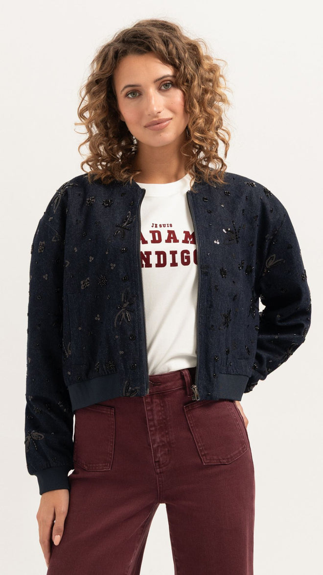 Lola Bomberjacket | Black Sparkle