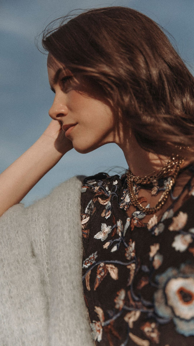 Ally Mesh Jacket | Western Flowers