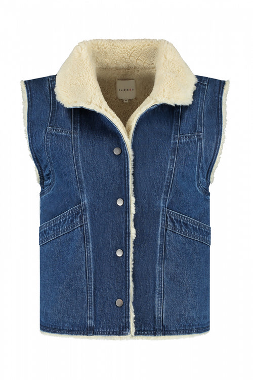 Teddy Gilet | Mid Blue